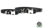Load image into Gallery viewer, Side Release Buckle HEXA Webbing Dog Collar - Black
