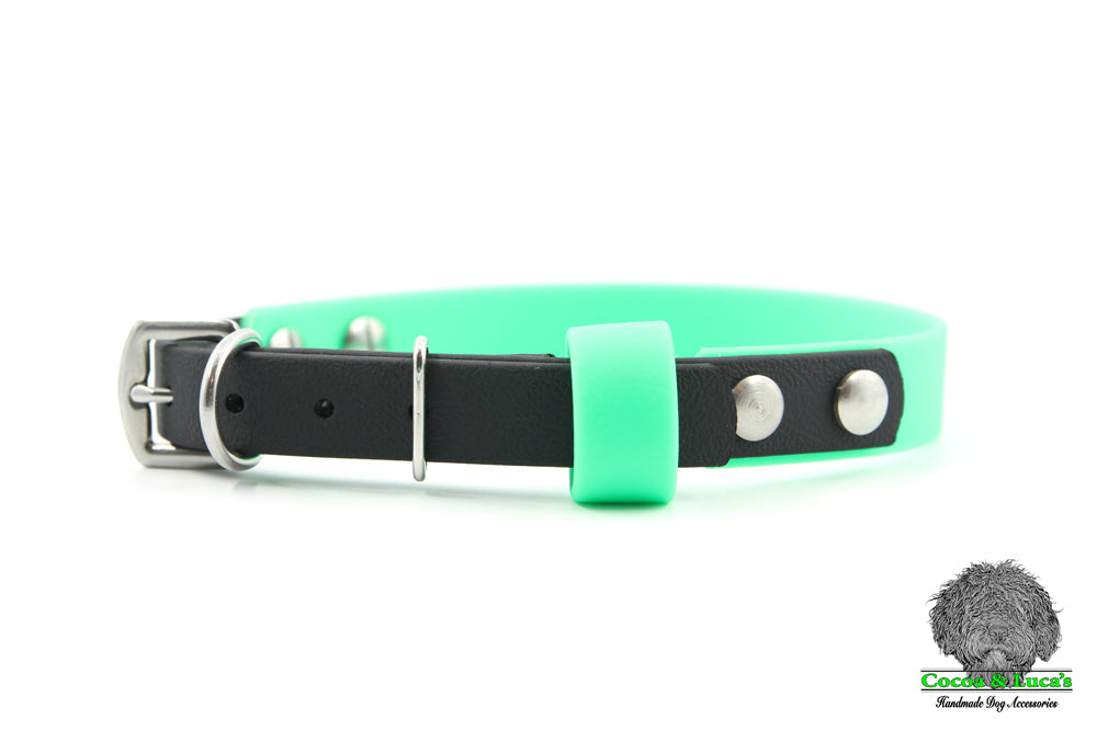 Two Colour BioThane® Webbing Dog Collar - 19mm