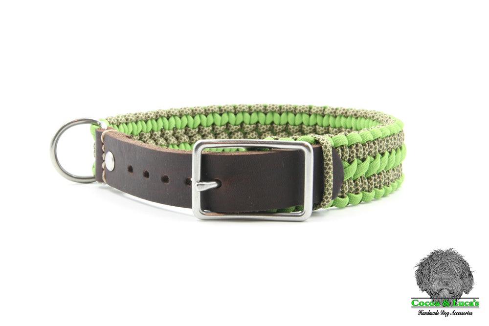 Leather & Paracord Dog Collar