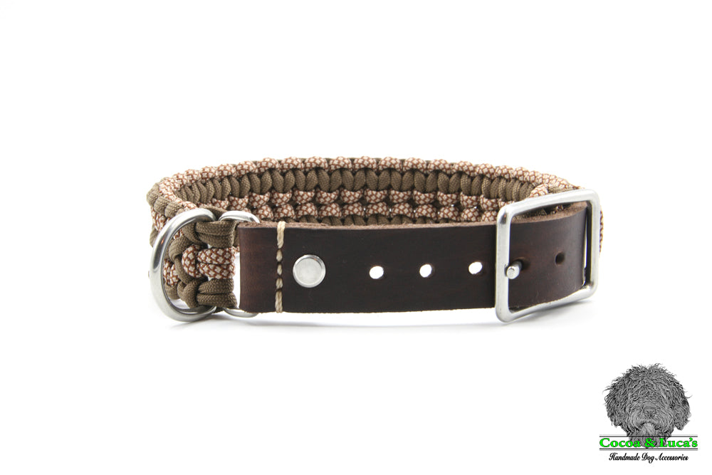 Double cobra paracord dog collar deals