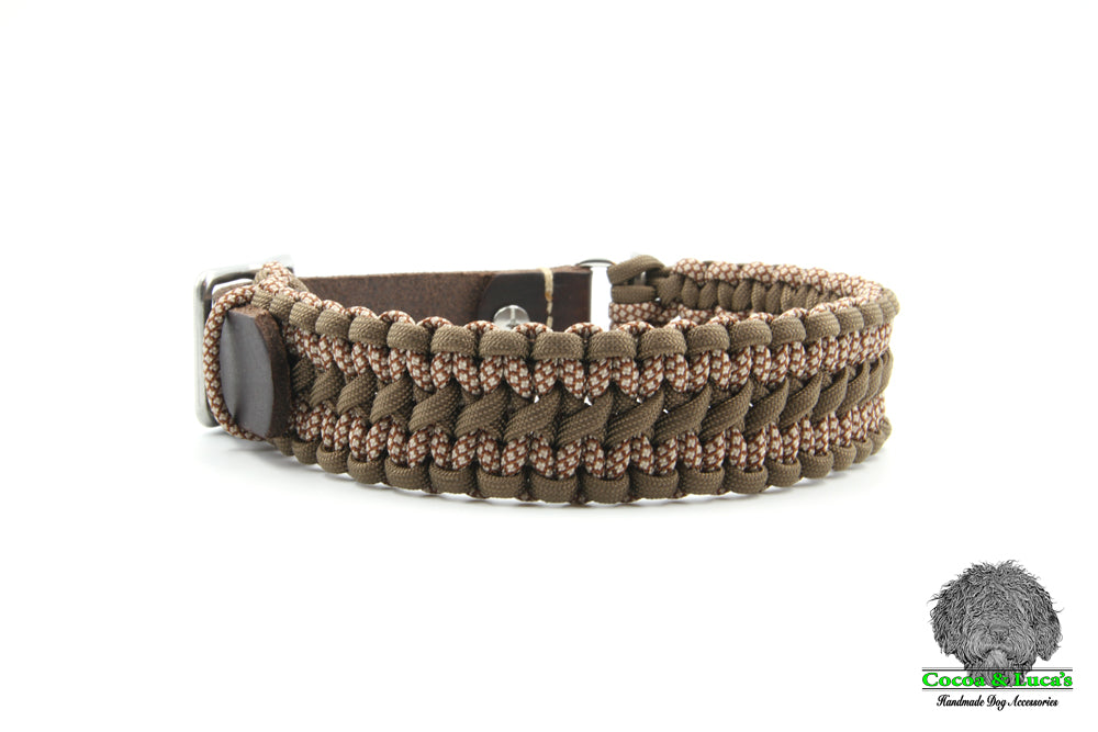 Leather & Paracord Dog Collar